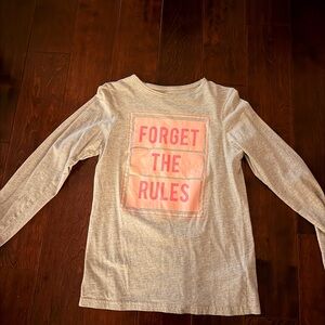 Primark Kids Long Sleeve Shirt with Pink Graphic